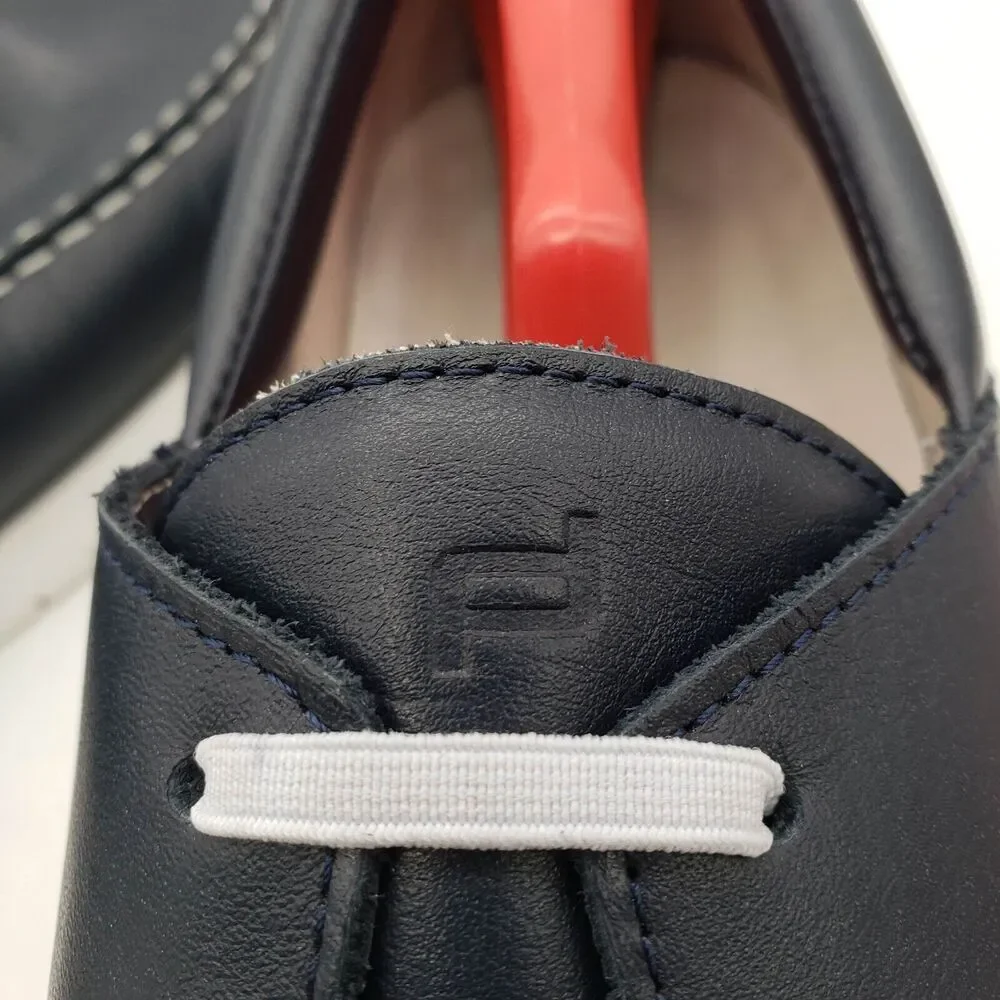 Porsche Design Boatshoe 2.0 Calf Loafer Men's 11.5 Leather Boat Shoes Navy Blue